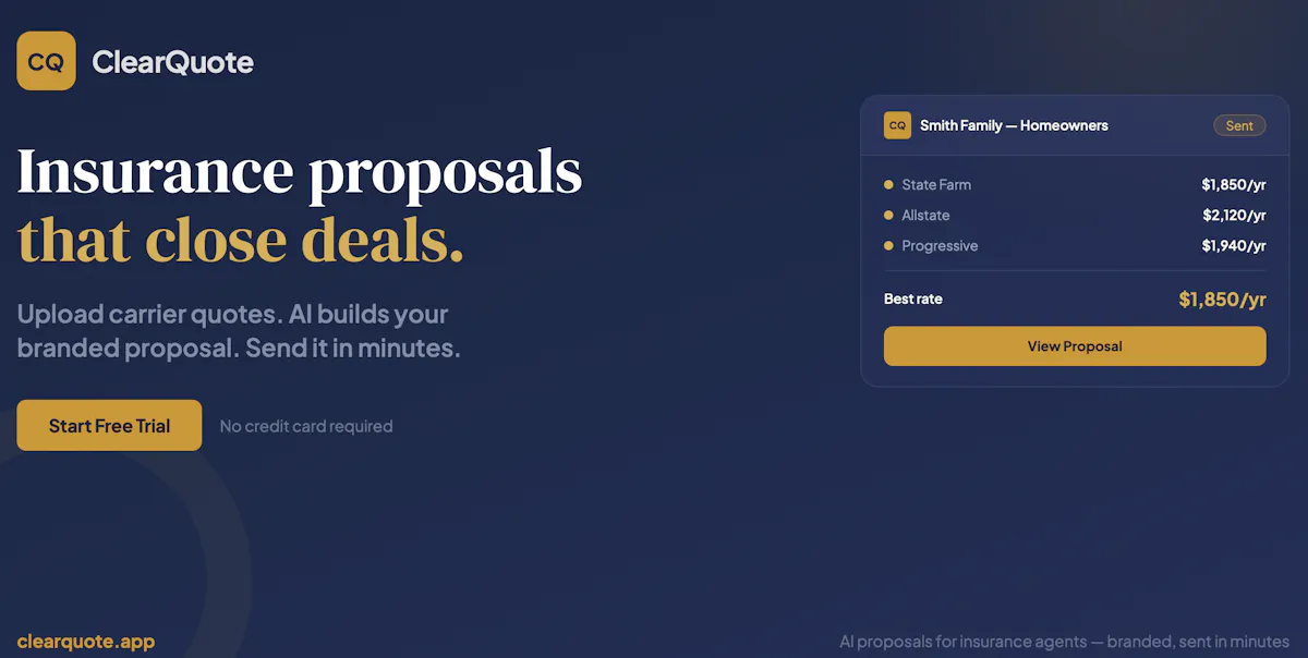 ClearQuote — AI Insurance Proposals