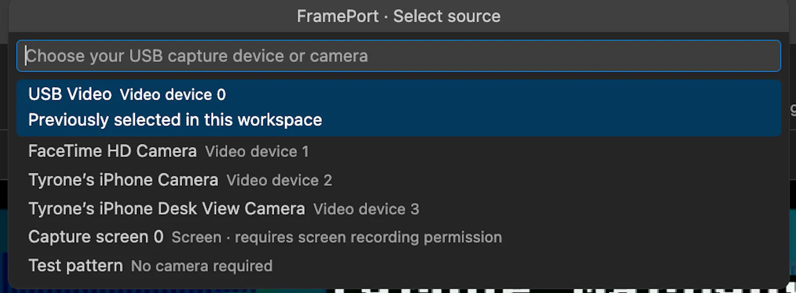 FramePort screenshot 2