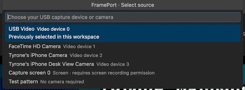 FramePort screenshot 2