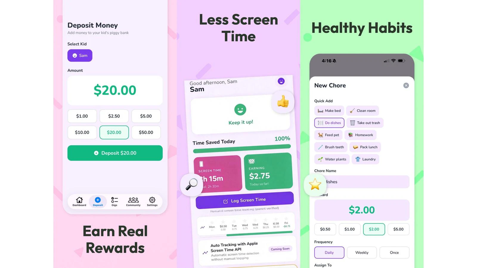 Earnie: Reduce Kids' Screen time screenshot 4