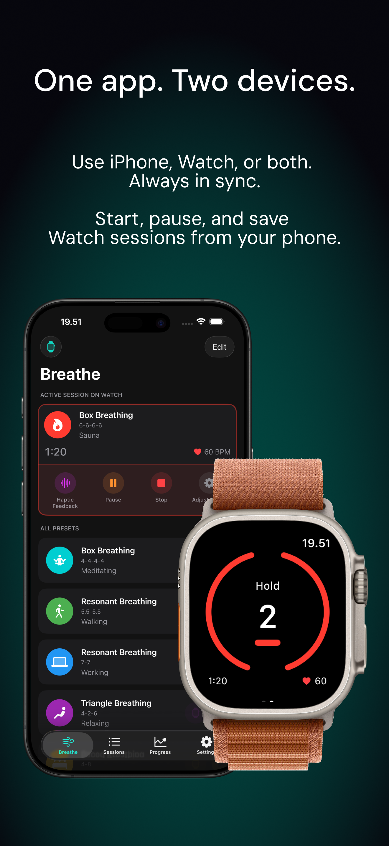Pust Focus - Haptic Breathing App gallery image