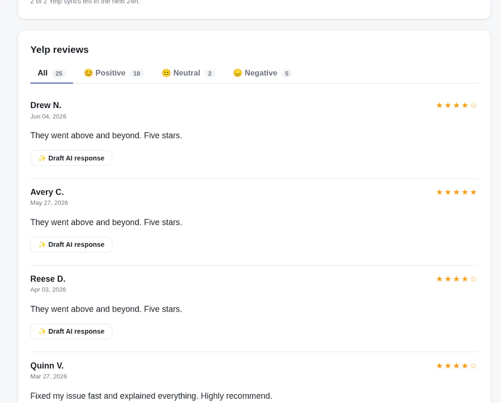 ReviewVista screenshot 3