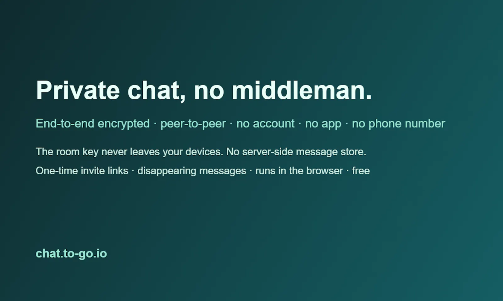 chat.to-go screenshot 2