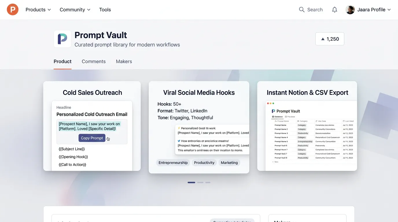 Prompt Vault — 500+ Copy gallery image