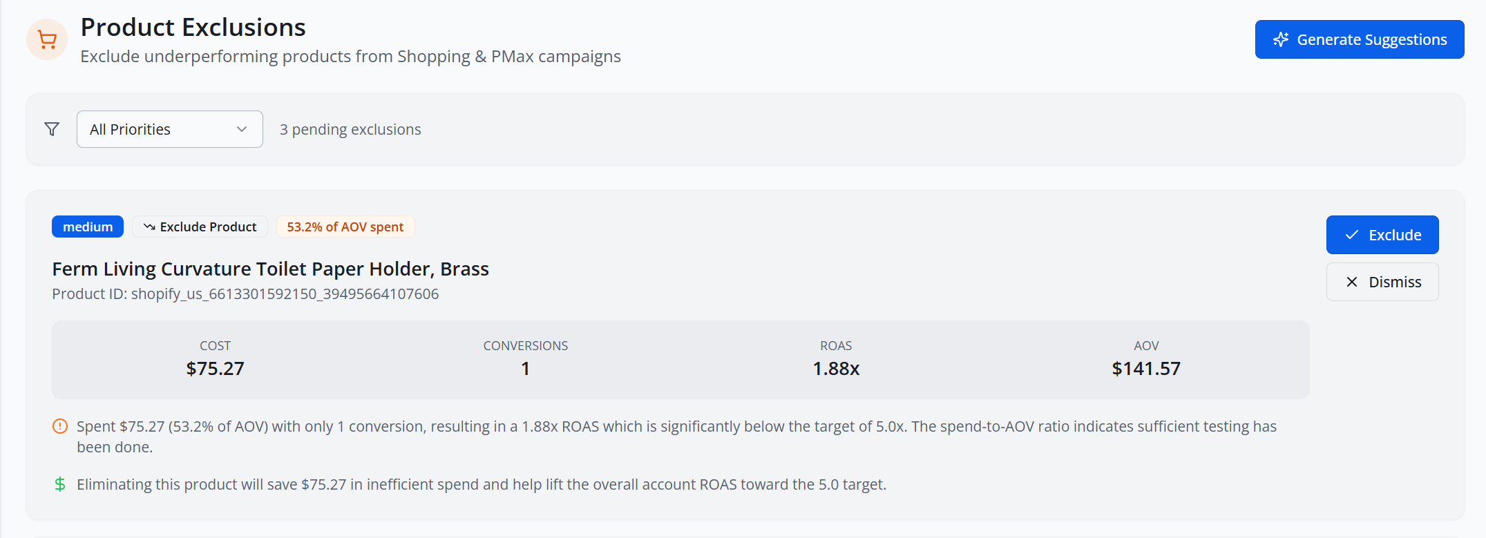 Agency-Level Google Ads Results With AI - Screenshot 2 showing product features and functionality