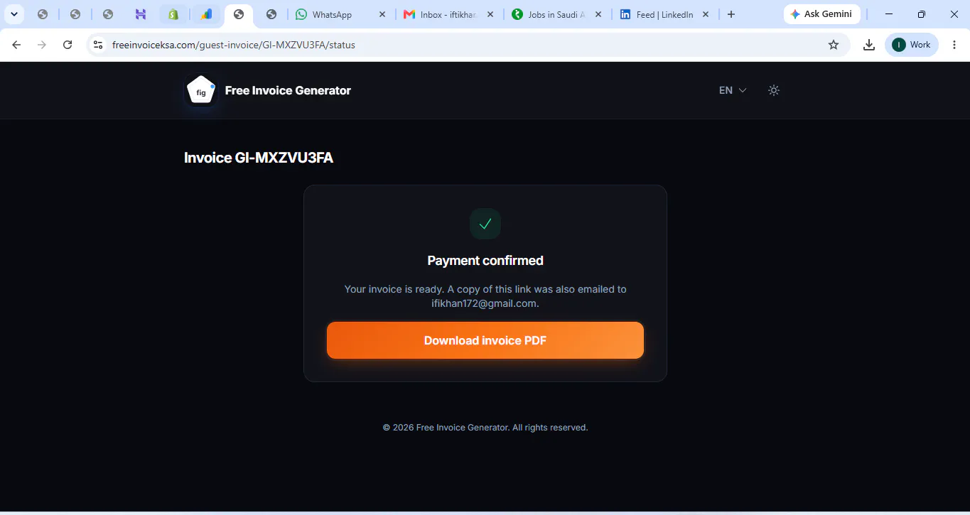 Free Invoice Generator gallery image
