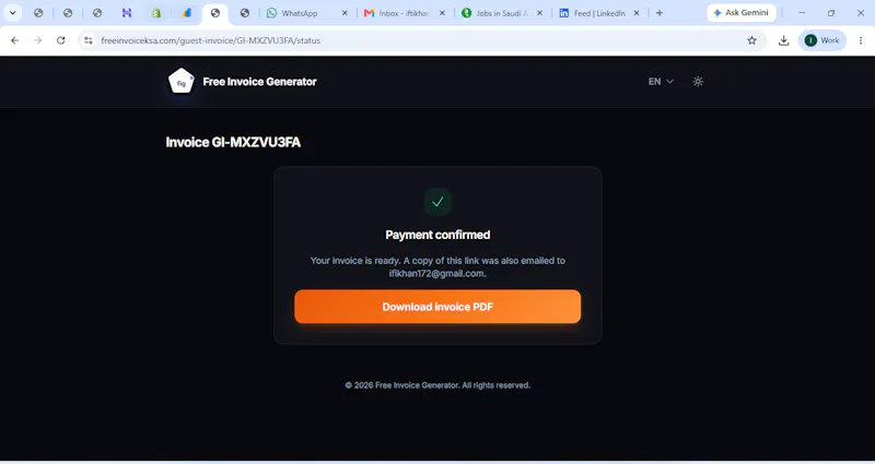 Free Invoice Generator screenshot 1