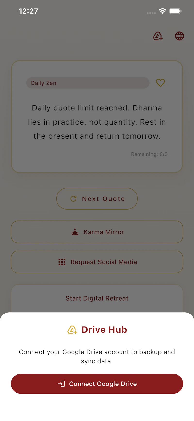 Wisdom Zen app screenshot 5