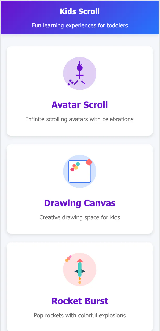Kids Scroll gallery image