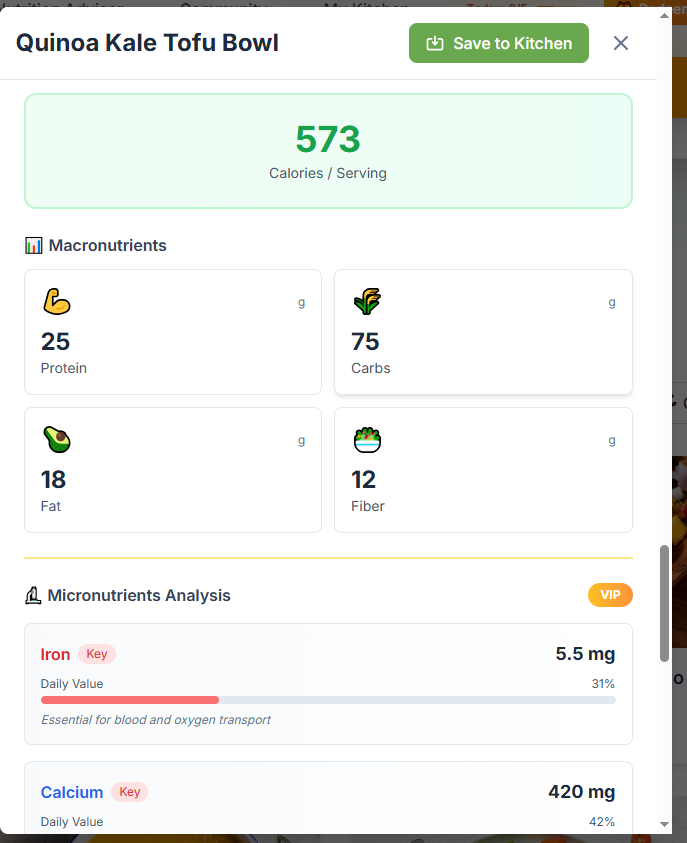 Vegetarian Recipes AI gallery image