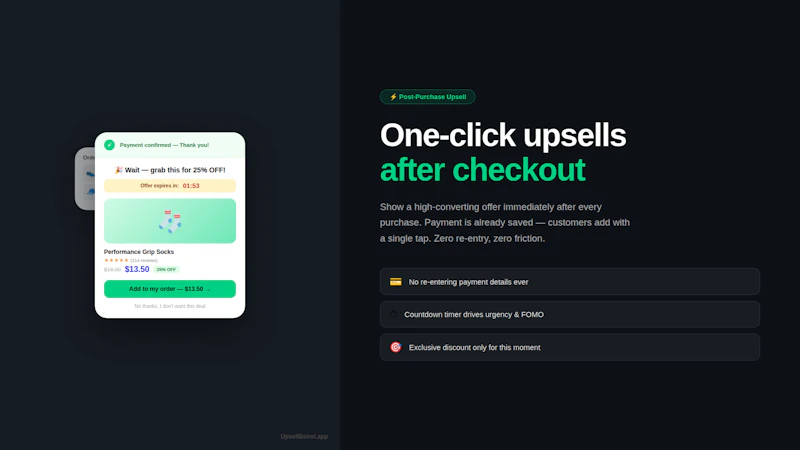 UpsellBoost screenshot 3