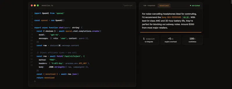 LinkAffix screenshot 2