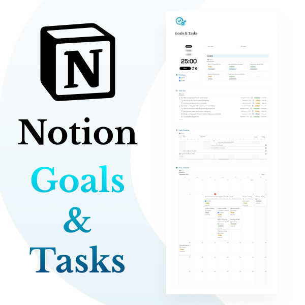 Goals & Tasks Dashboard 