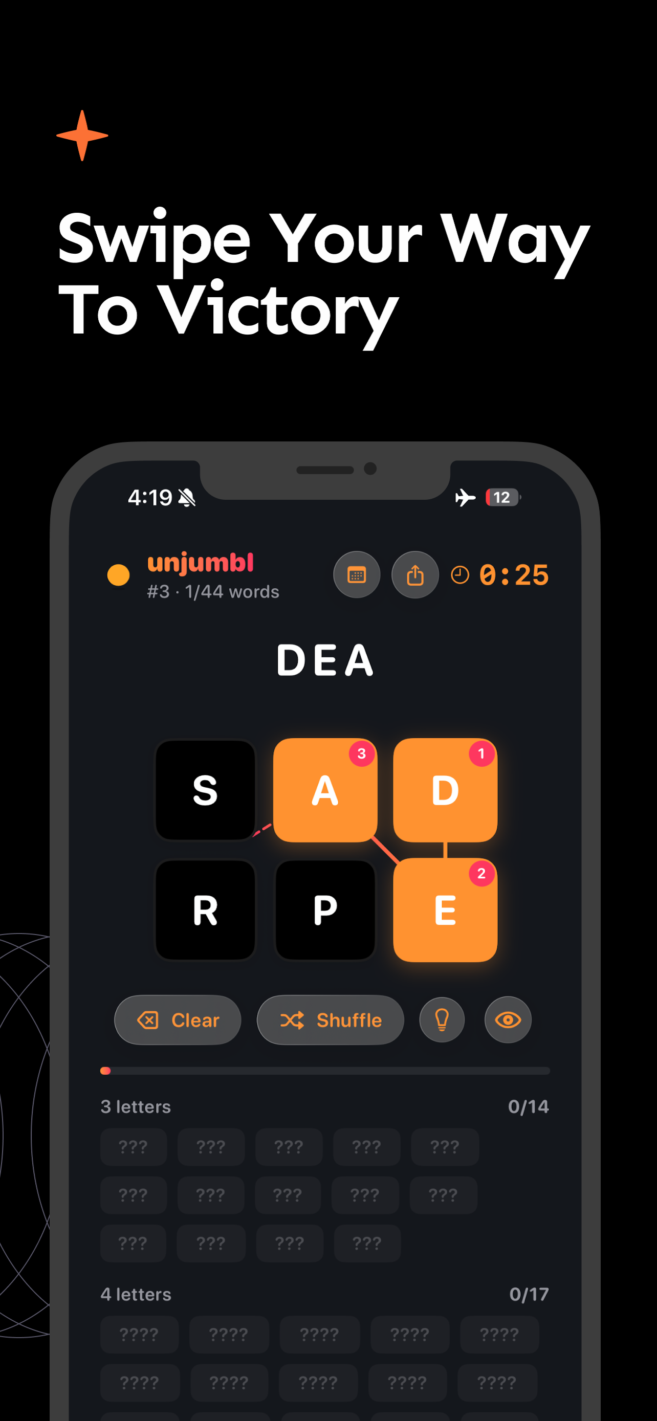 UnJumbl: Daily World Puzzle - Screenshot 3 showing product features and functionality