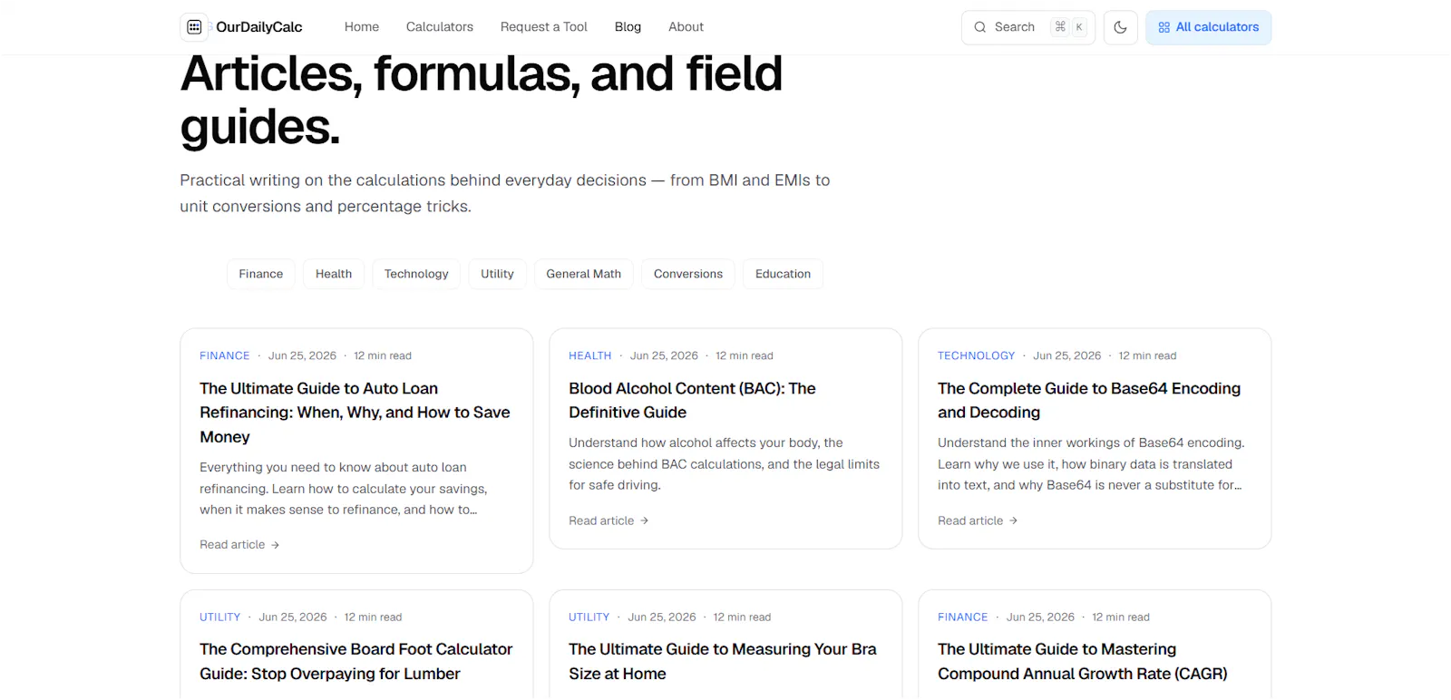 OurDailyCalc screenshot 3