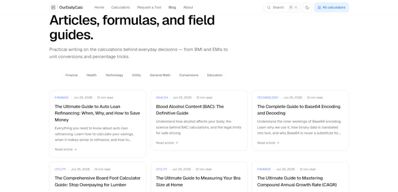 OurDailyCalc screenshot 3