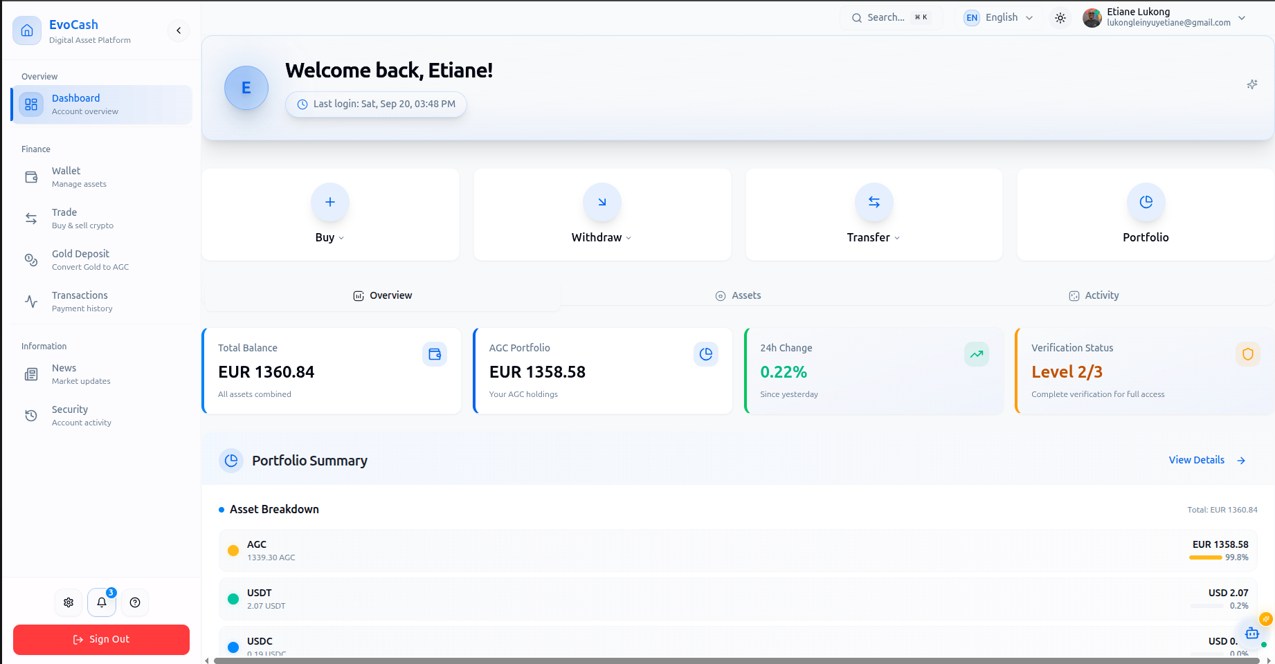 EvoCash Platform gallery image