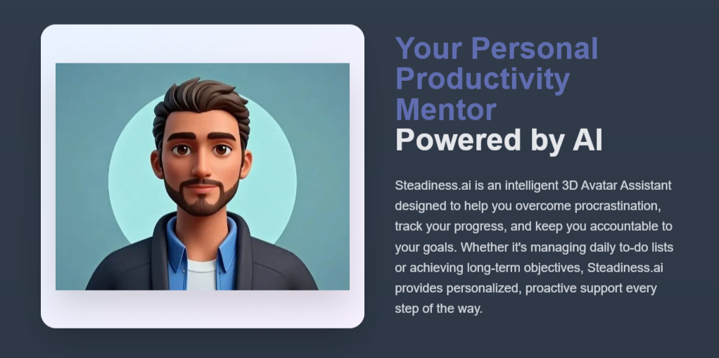 Steadiness.ai - Screenshot 3 showing product features and functionality