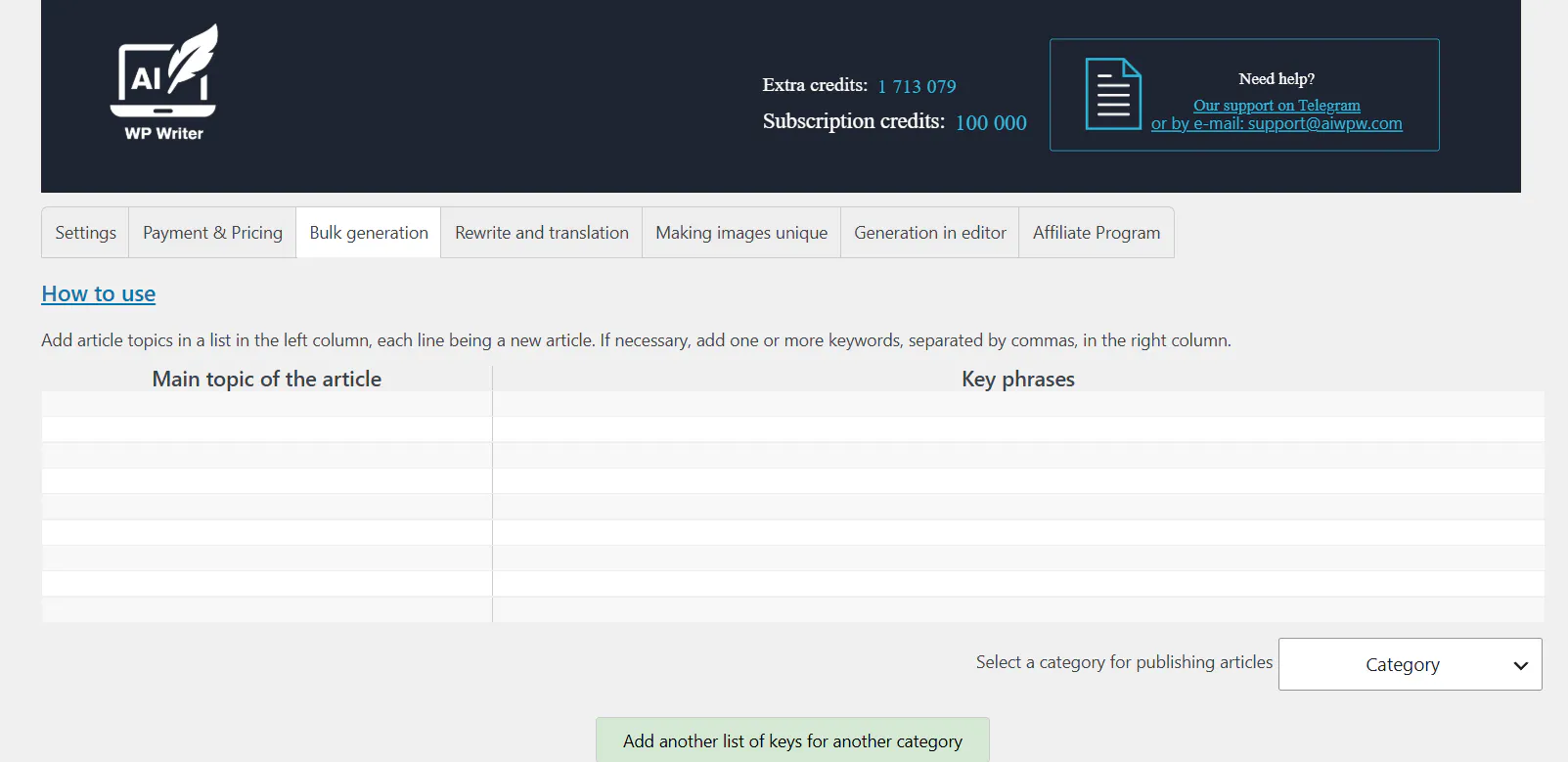 AI WP Writer gallery image