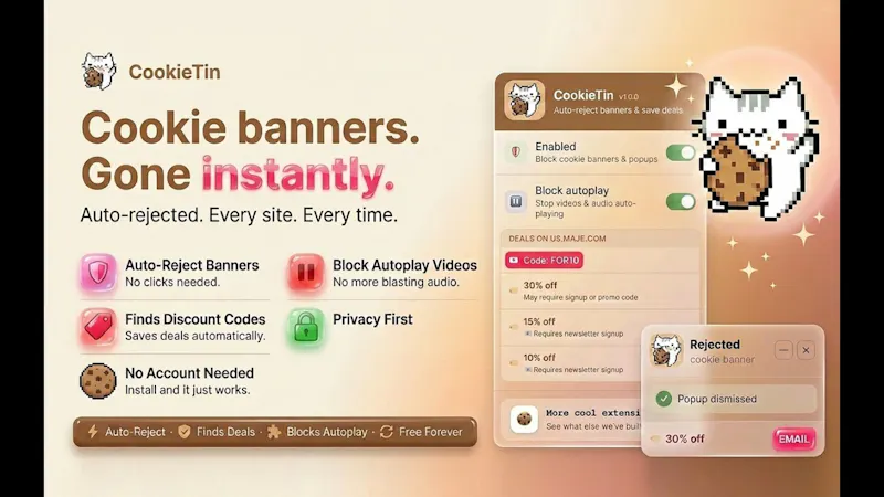 CookieTin  screenshot 1 (video preview)