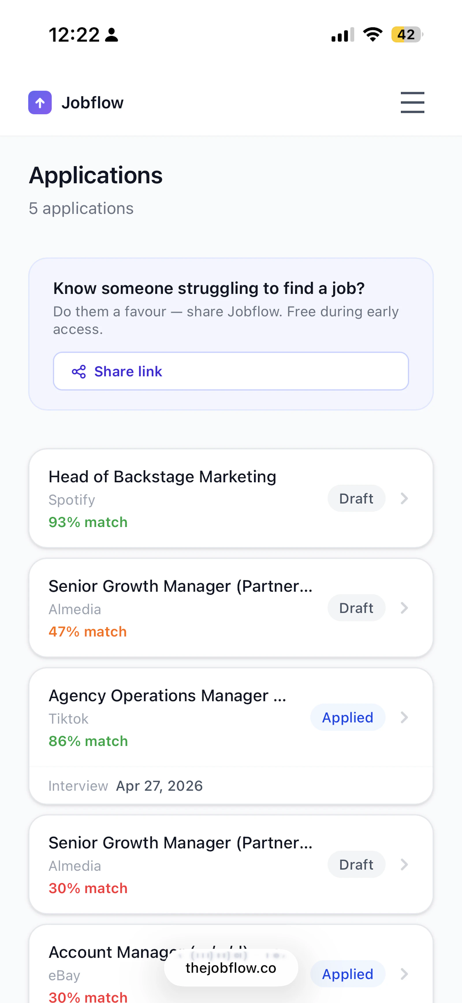 Jobflow screenshot 6