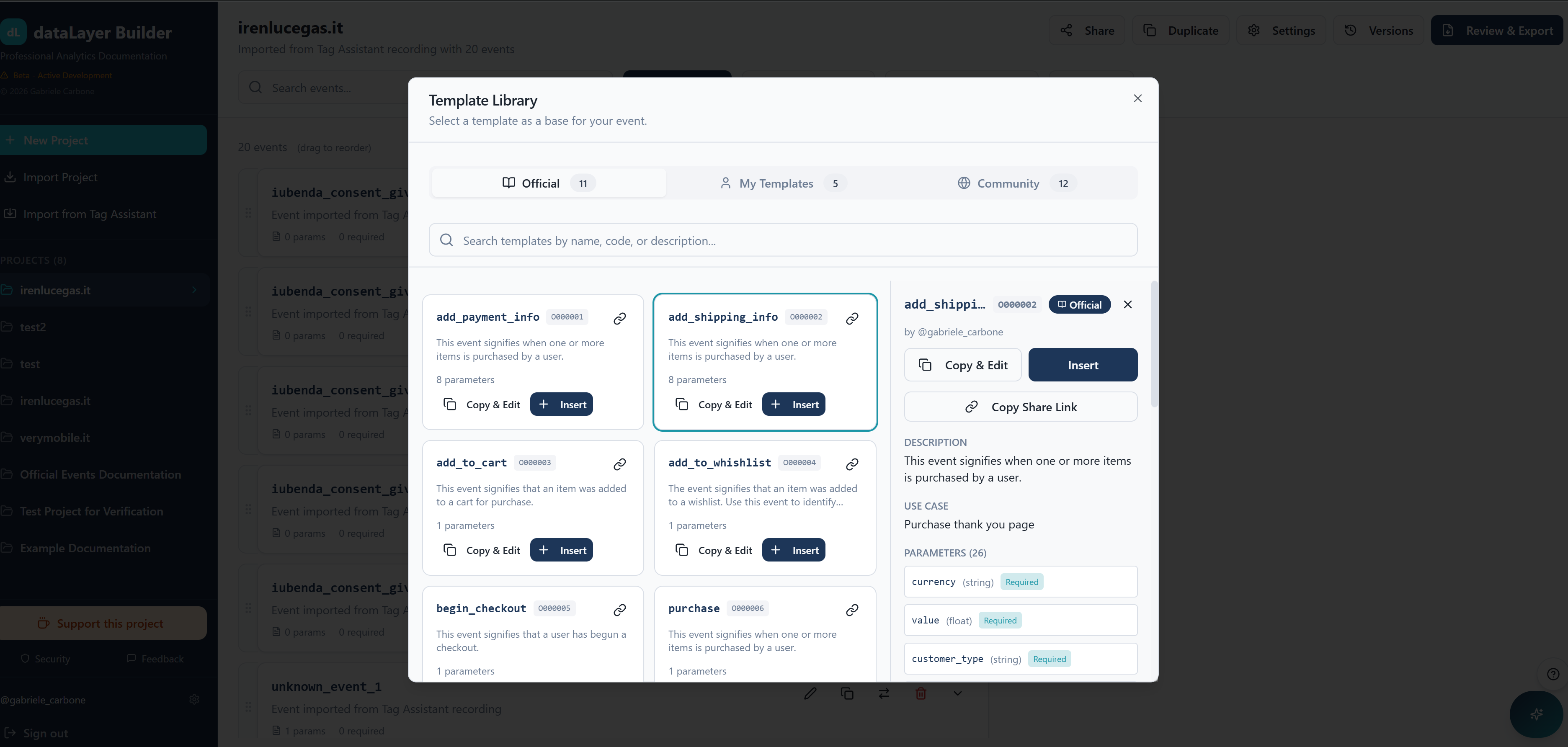 dataLayer Builder gallery image