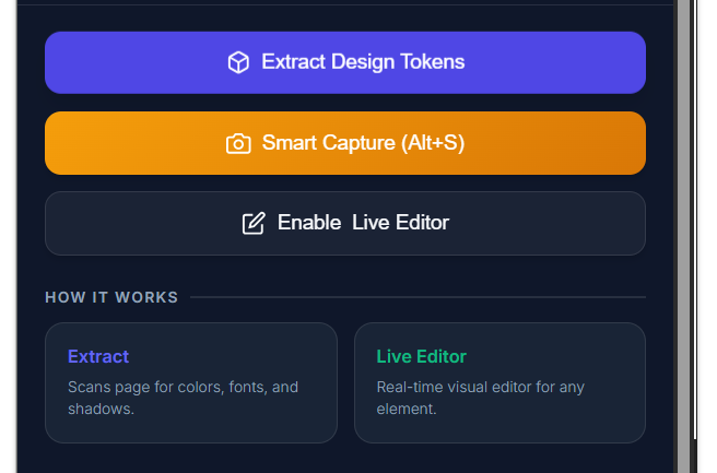 Design Token Extractor gallery image