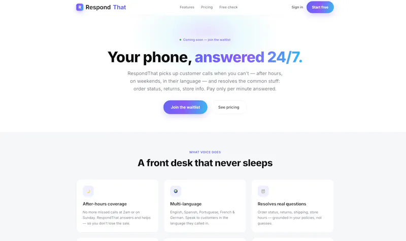 RespondThat screenshot 3