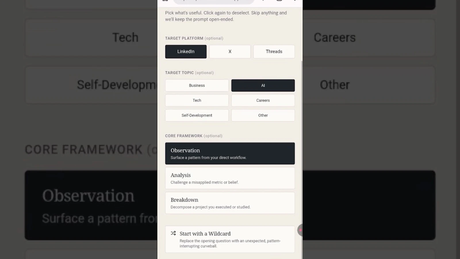 PromptBack screenshot 1 (video preview)