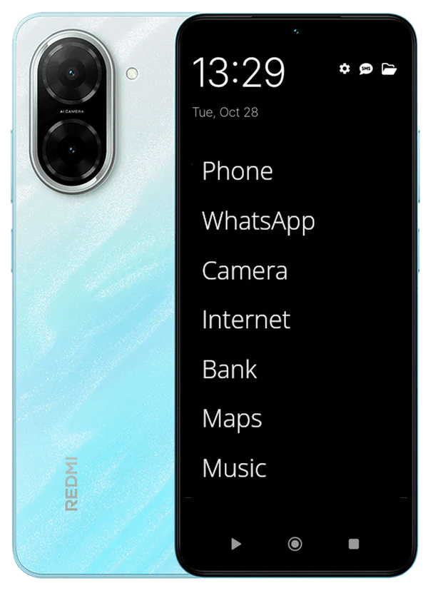 FocusPhone - Main screenshot showing features and interface