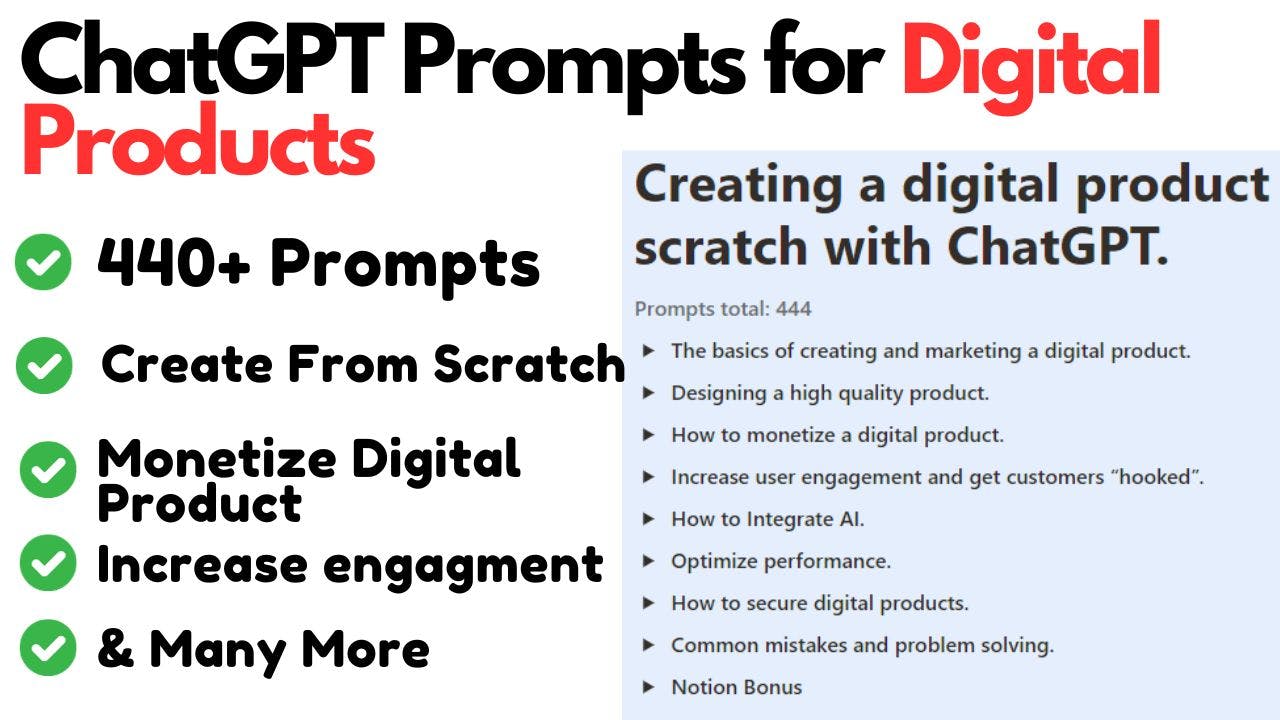 440 ChatGPT Prompts For Digital Products media 1