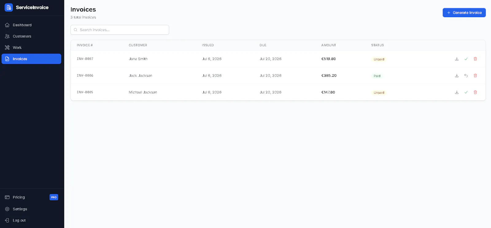 ServiceInvoice screenshot 7