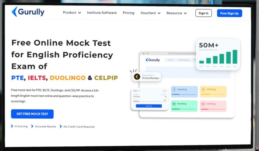 Gurully – English Test Mock Platform