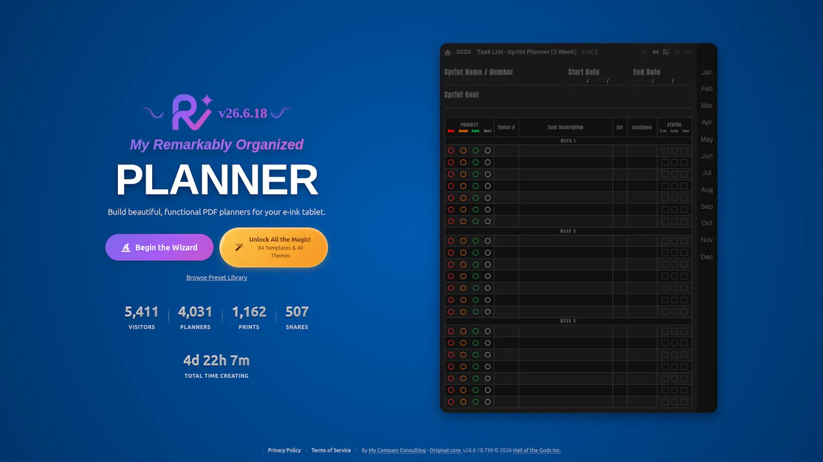 My Remarkably Organized Planner Wizard screenshot 7