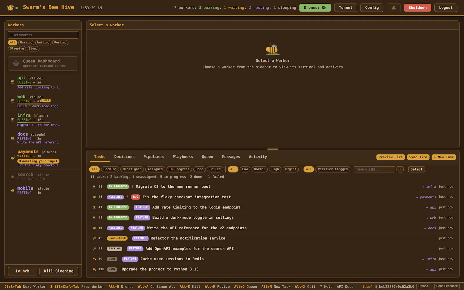 Swarm screenshot 2
