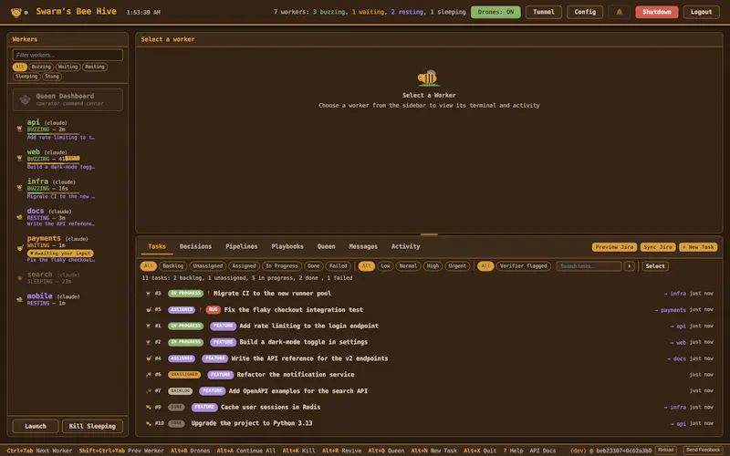 Swarm screenshot 2