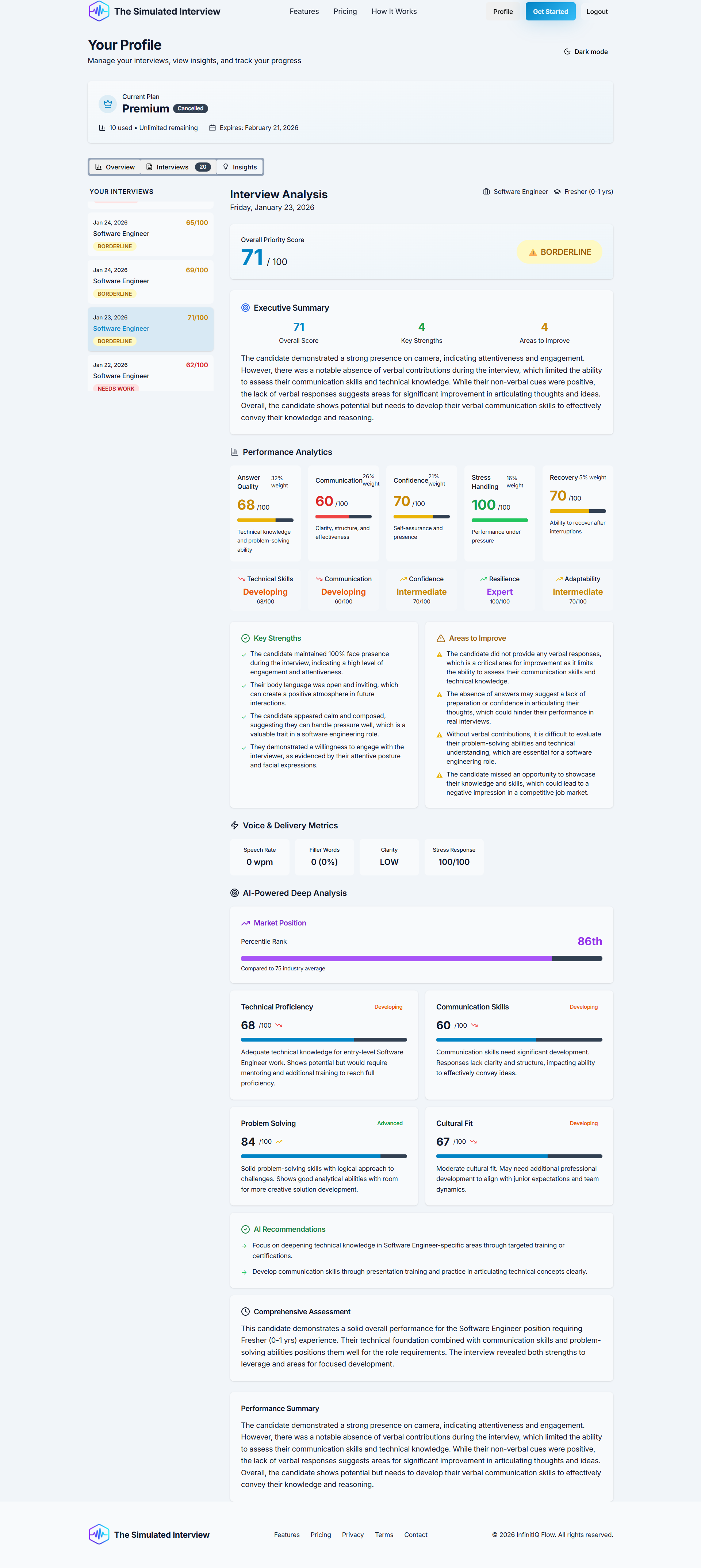 The Simulated Interview - Product Hunt launch logo and brand identity