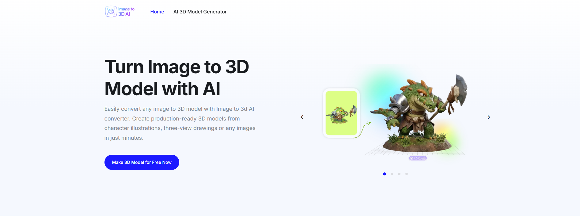 Image to 3D AI gallery image