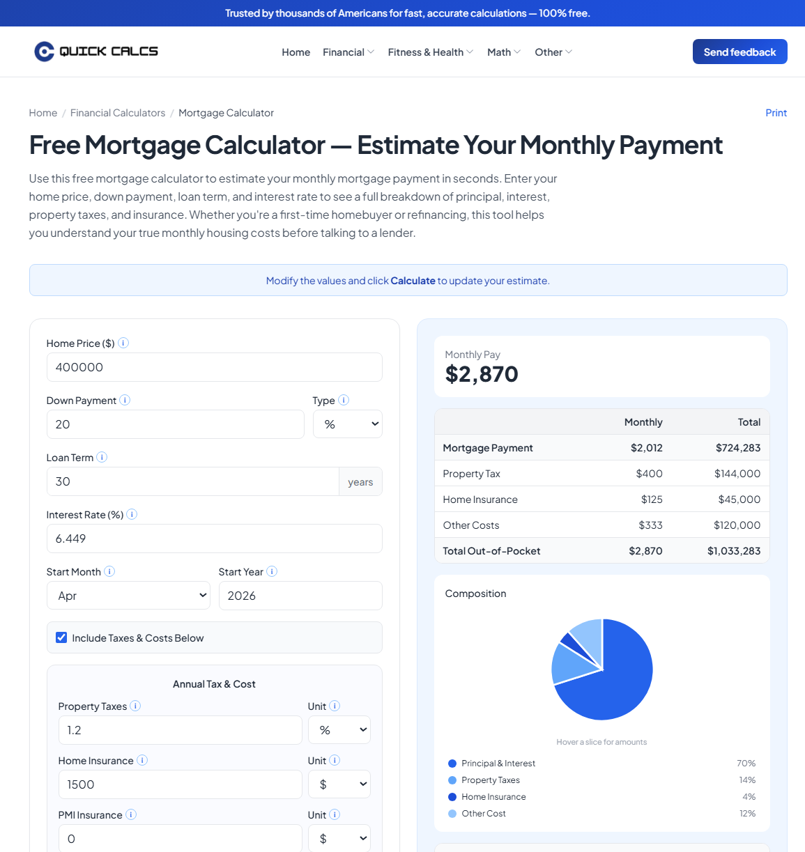 Quick Calcs gallery image