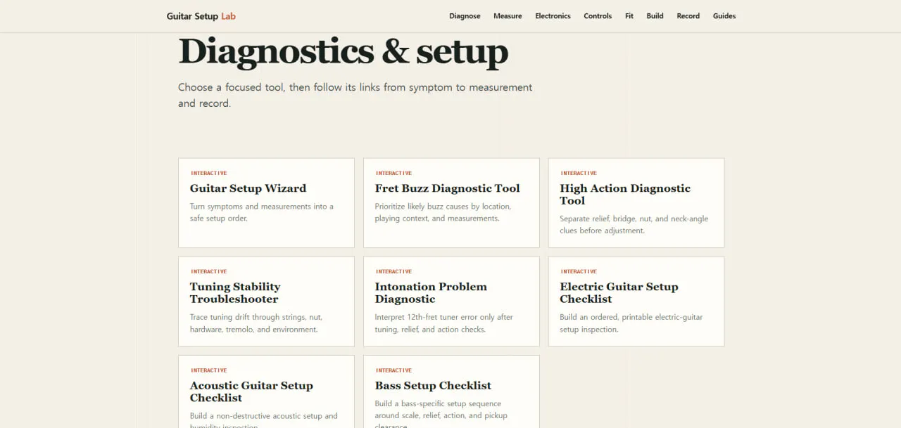 Guitar Setup Lab screenshot 2