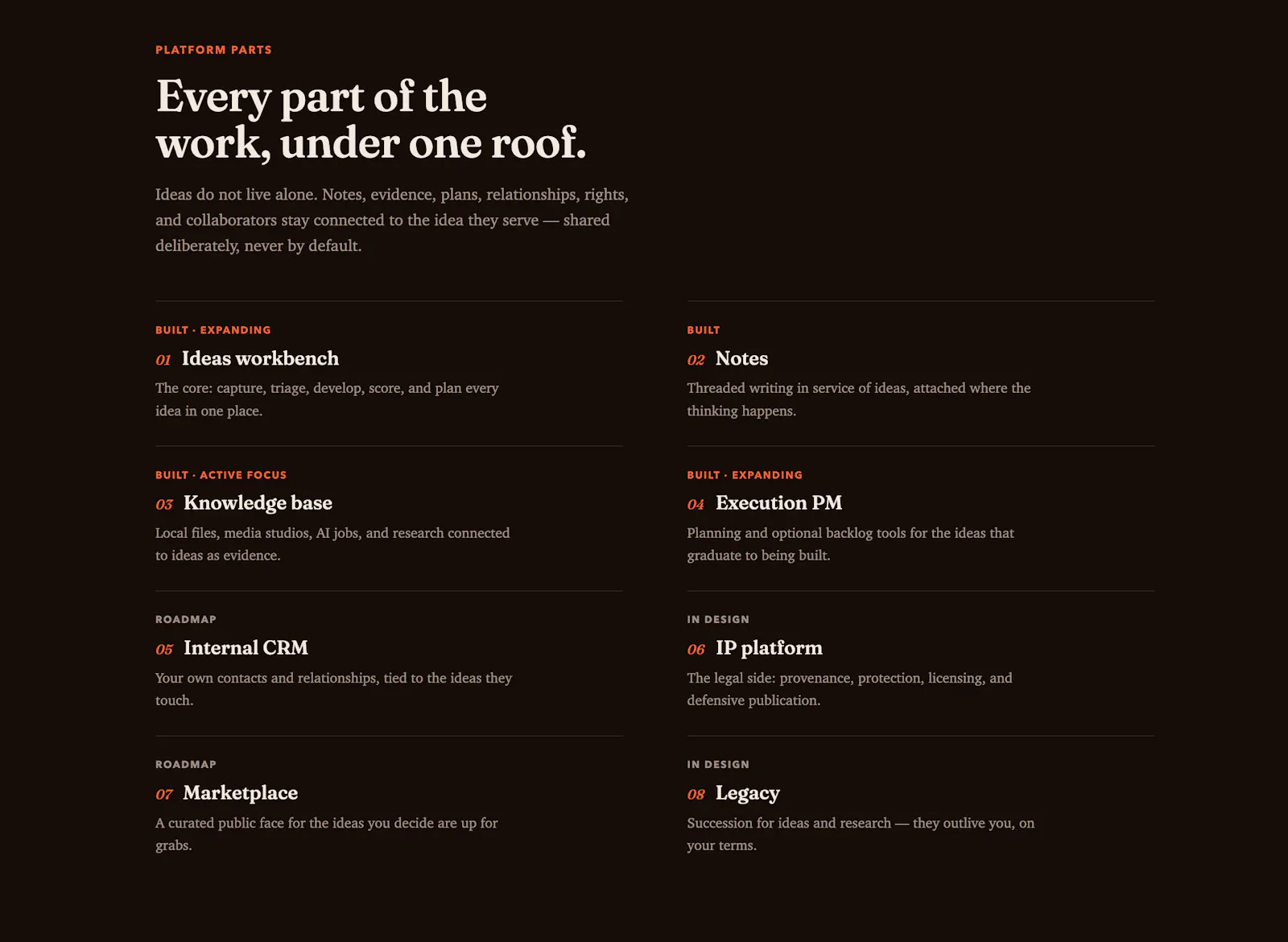IdeaFoundry screenshot 2