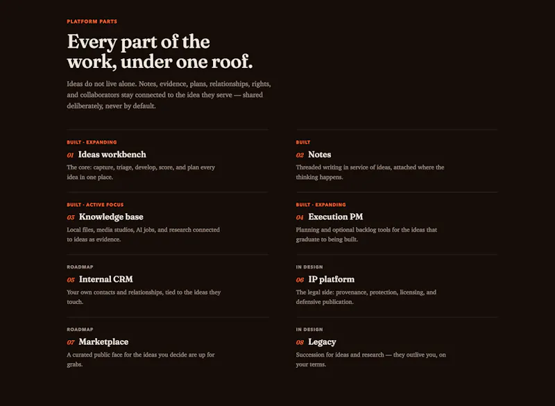 IdeaFoundry screenshot 2