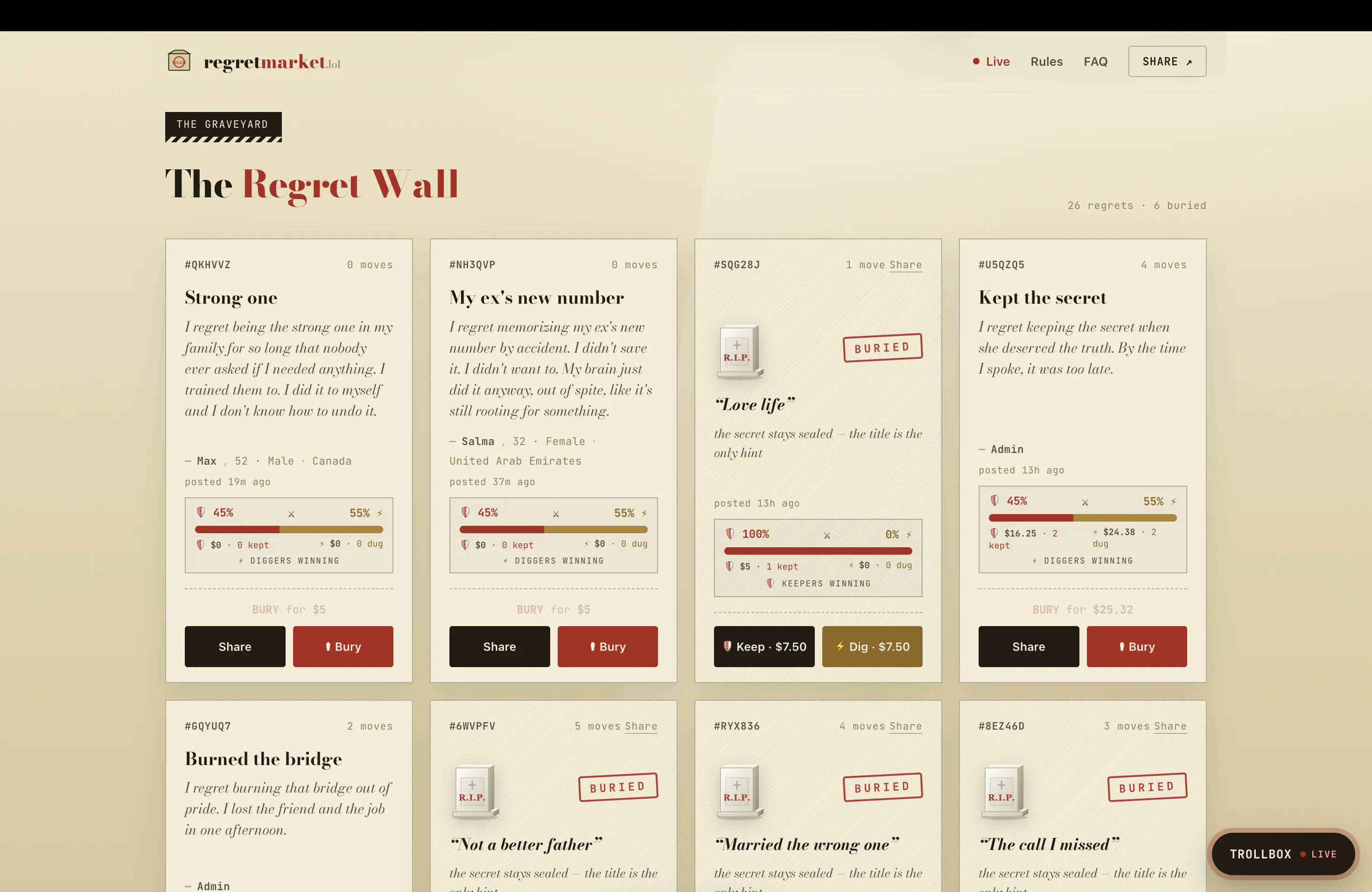 RegretMarket.lol gallery image