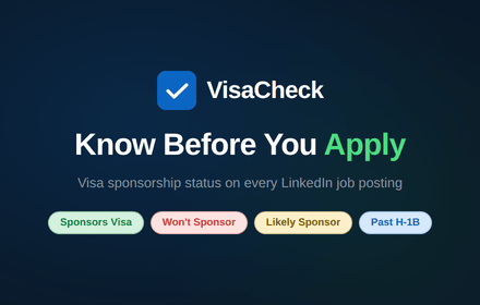 VisaCheck for LinkedIn gallery image