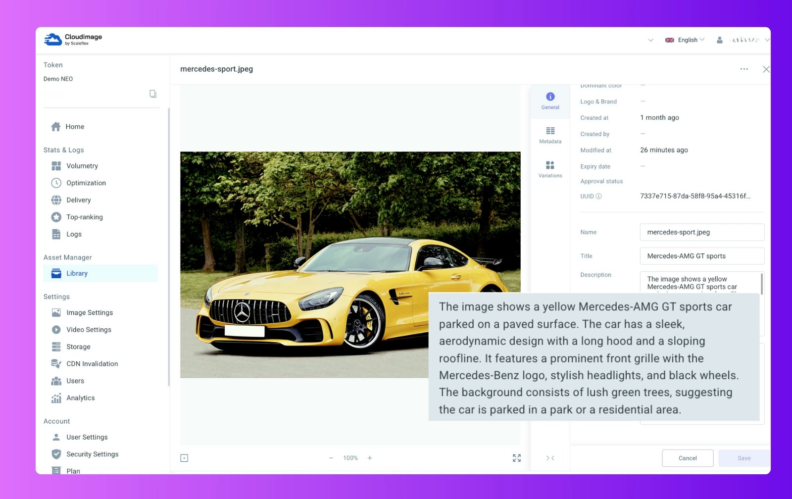 Alt text generator AI - Main product screenshot demonstrating key features and user interface