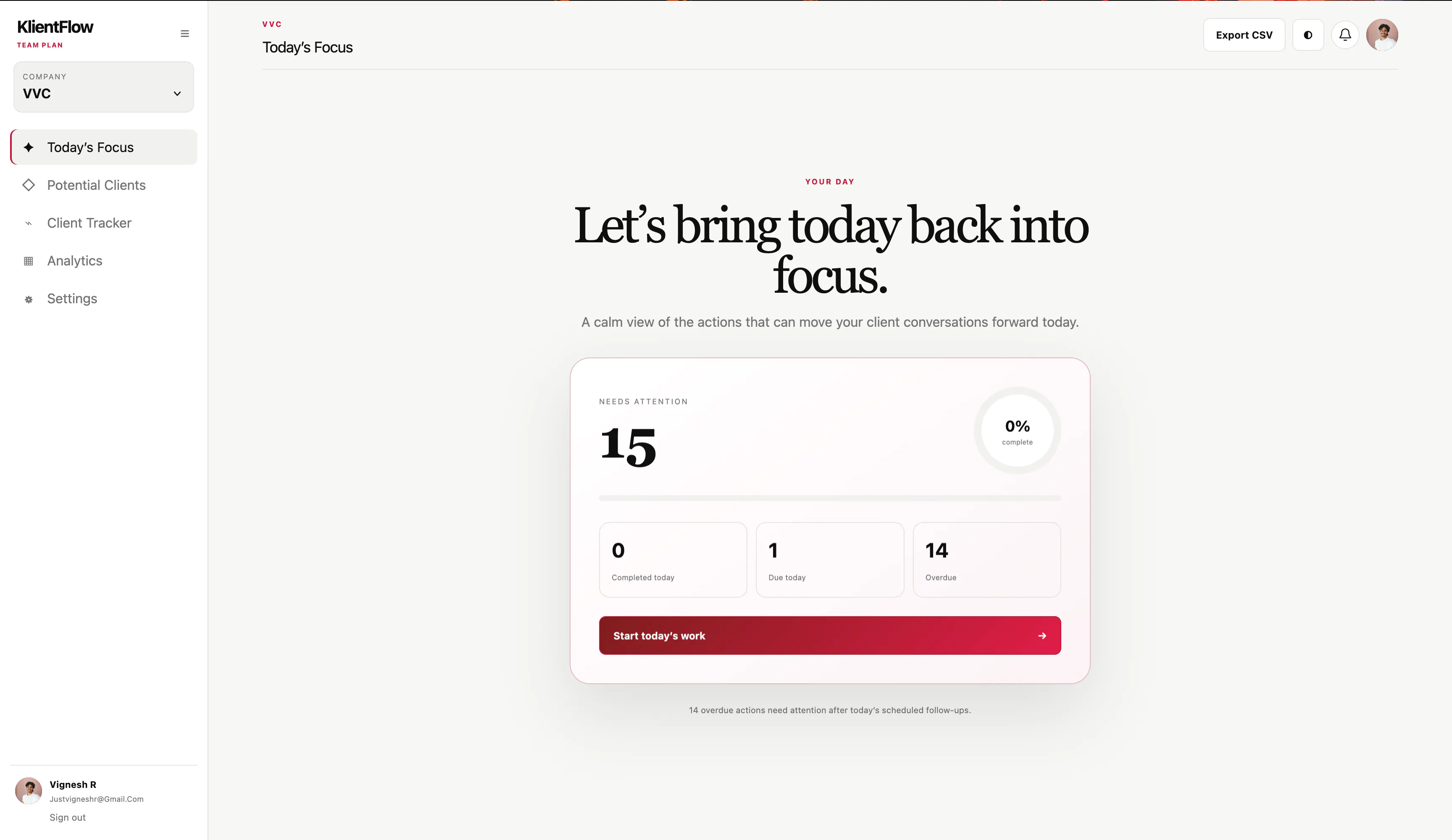 KlientFlow — Never forget client context gallery image