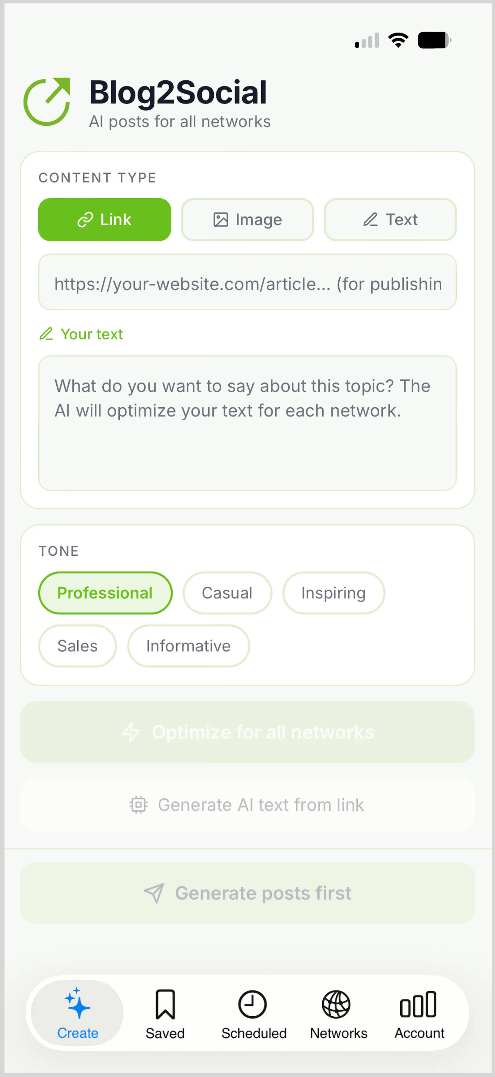 Mobile Social Media Publishing on the Go screenshot 3