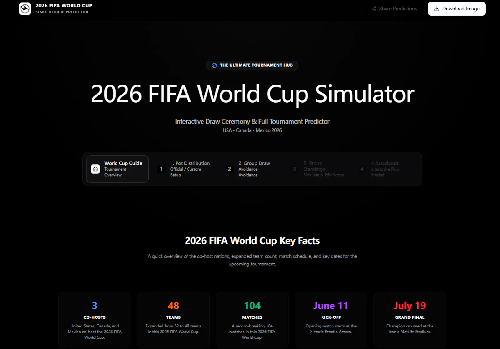 World Cup 2026 Predictor screenshot 1