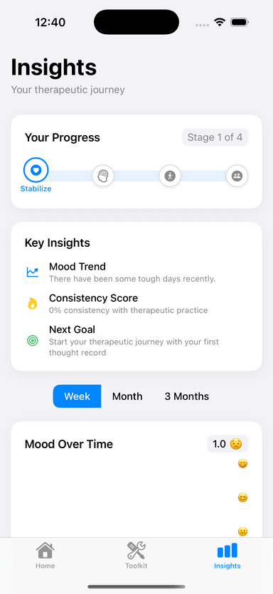 Média Chemin de clarté - Application CBT et DBT privée alimentée par AI pour la clarté mentale 6