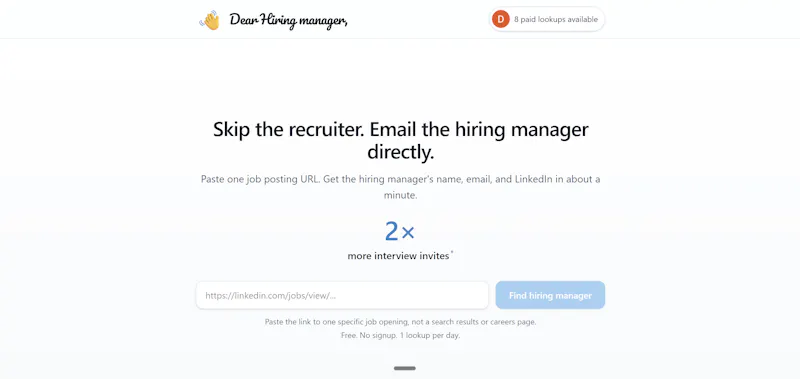 DearHiringManager.io screenshot 3